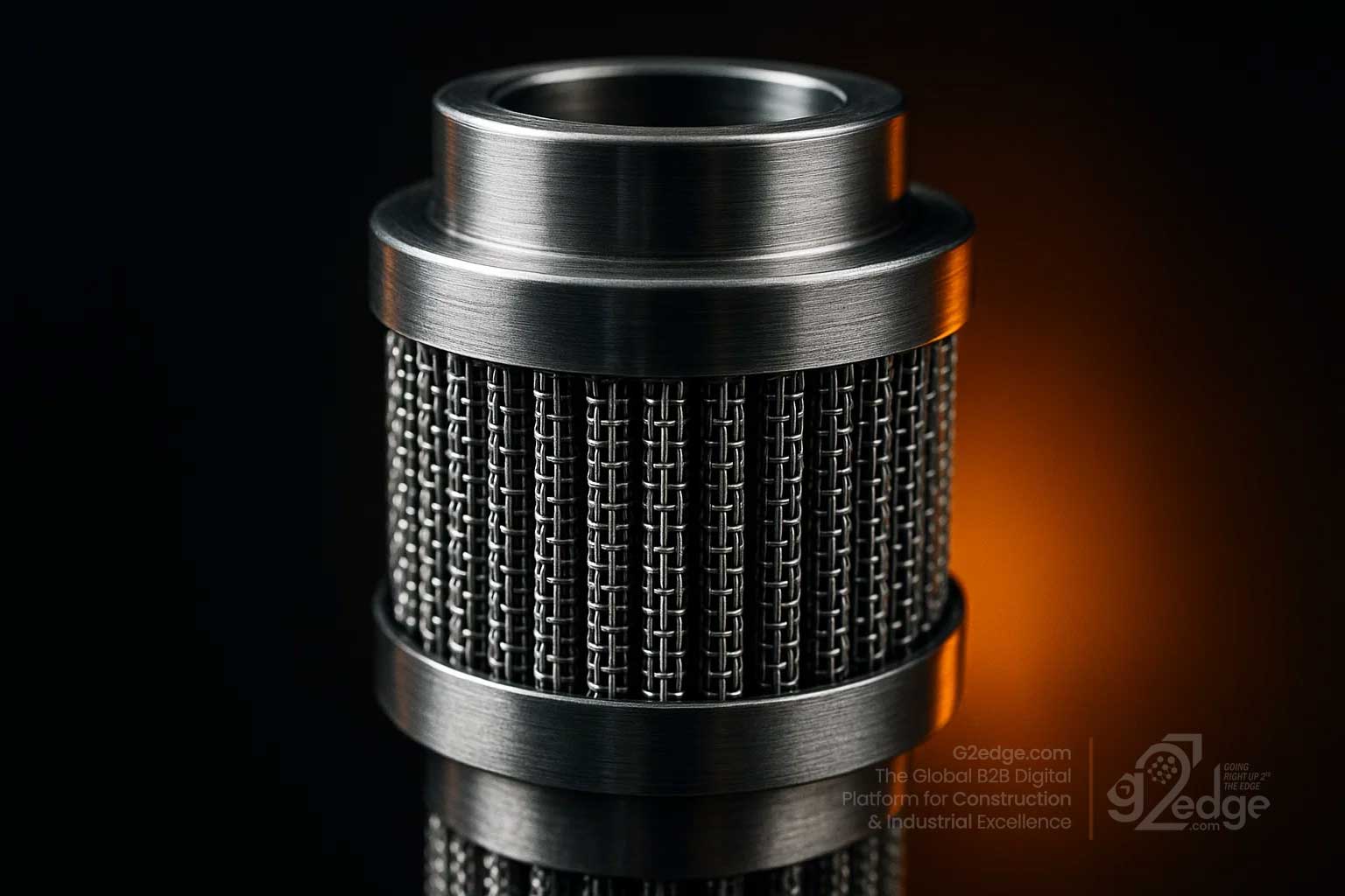 Stainless steel pleated woven mesh cartridge assembly