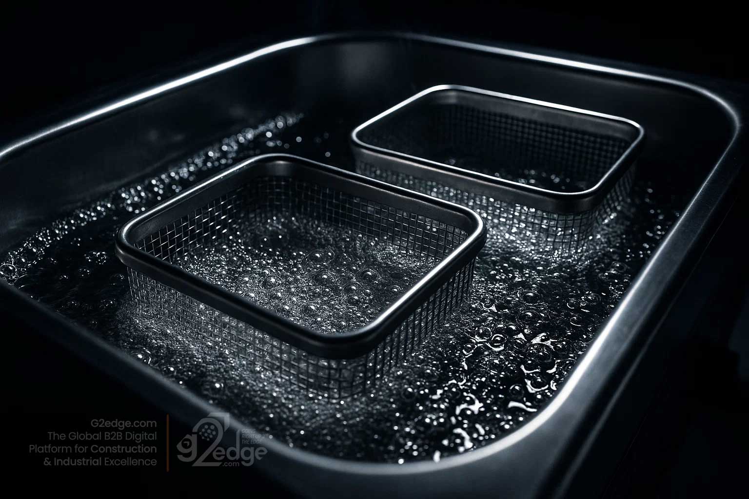 Ultrasonic cleaning of stainless woven mesh filters