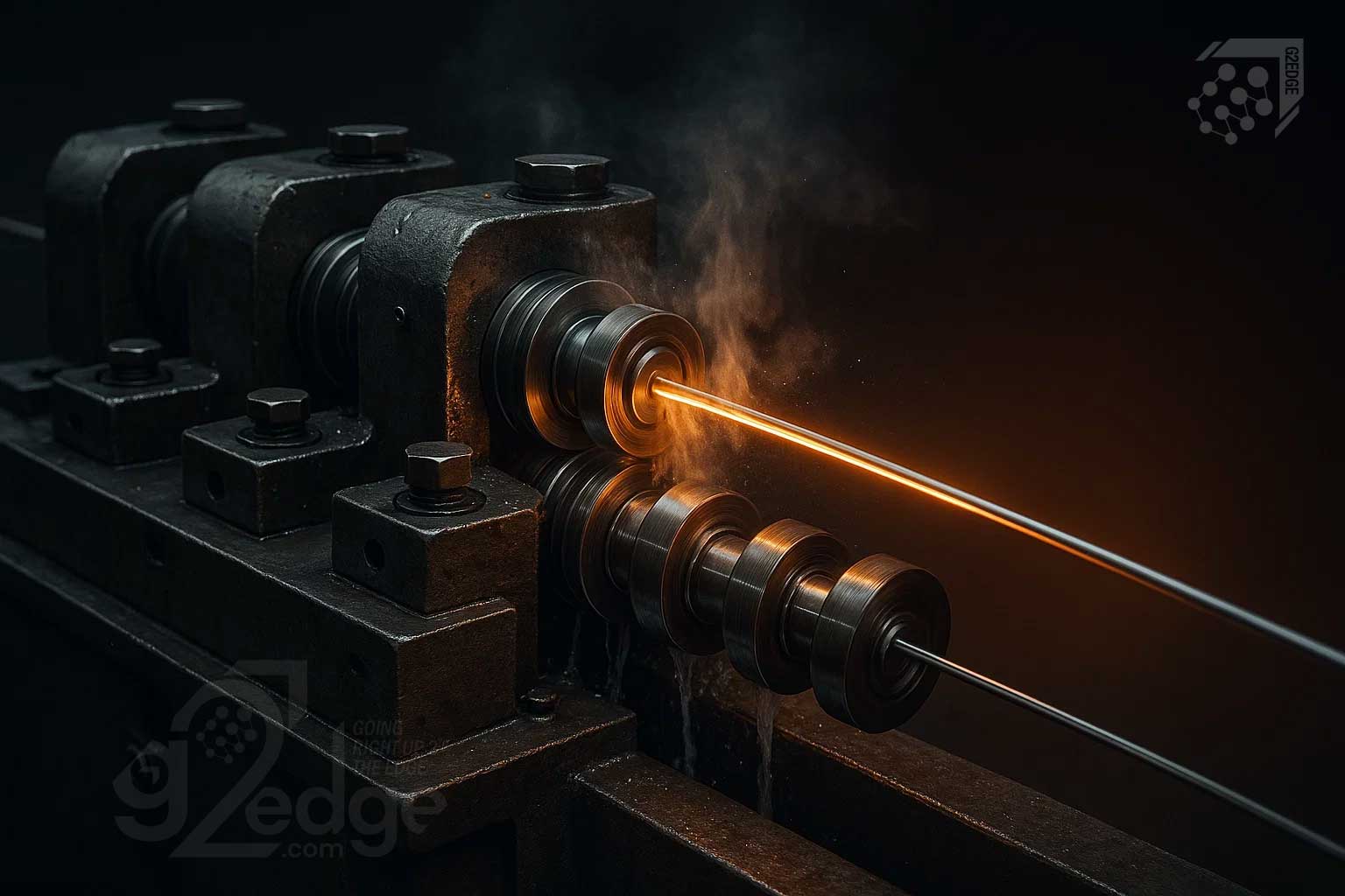 Automated precision loom weaving fine stainless mesh under sensor feedback